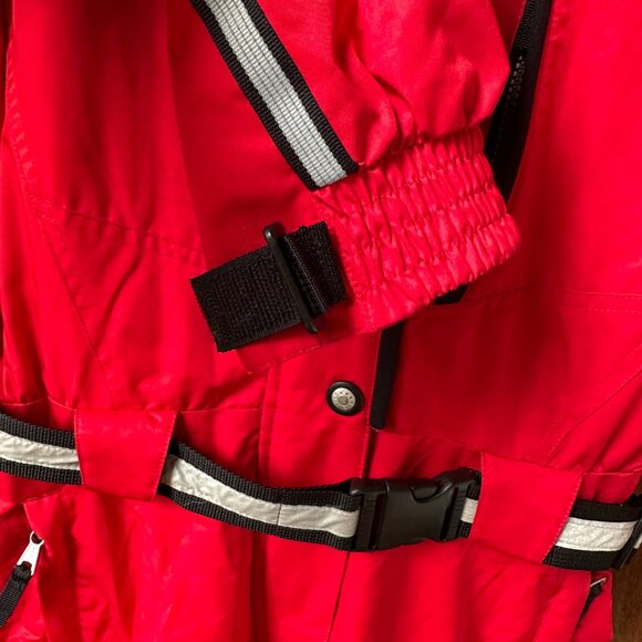 EUC Obermeyer Red/Black One Piece Velocity Shell Suit in Women's 12 Petite - Picture 10 of 15